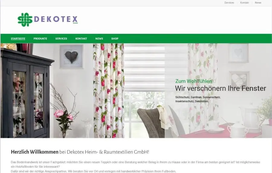 Website DEKOTEX