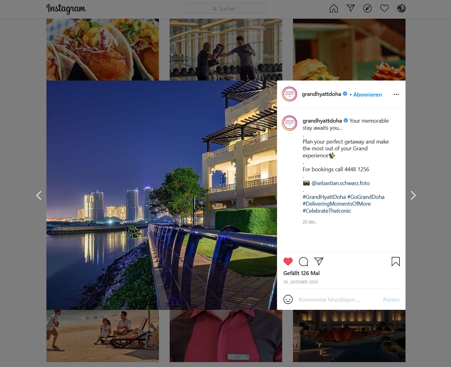 Grand Hyhatt Doha Instagram